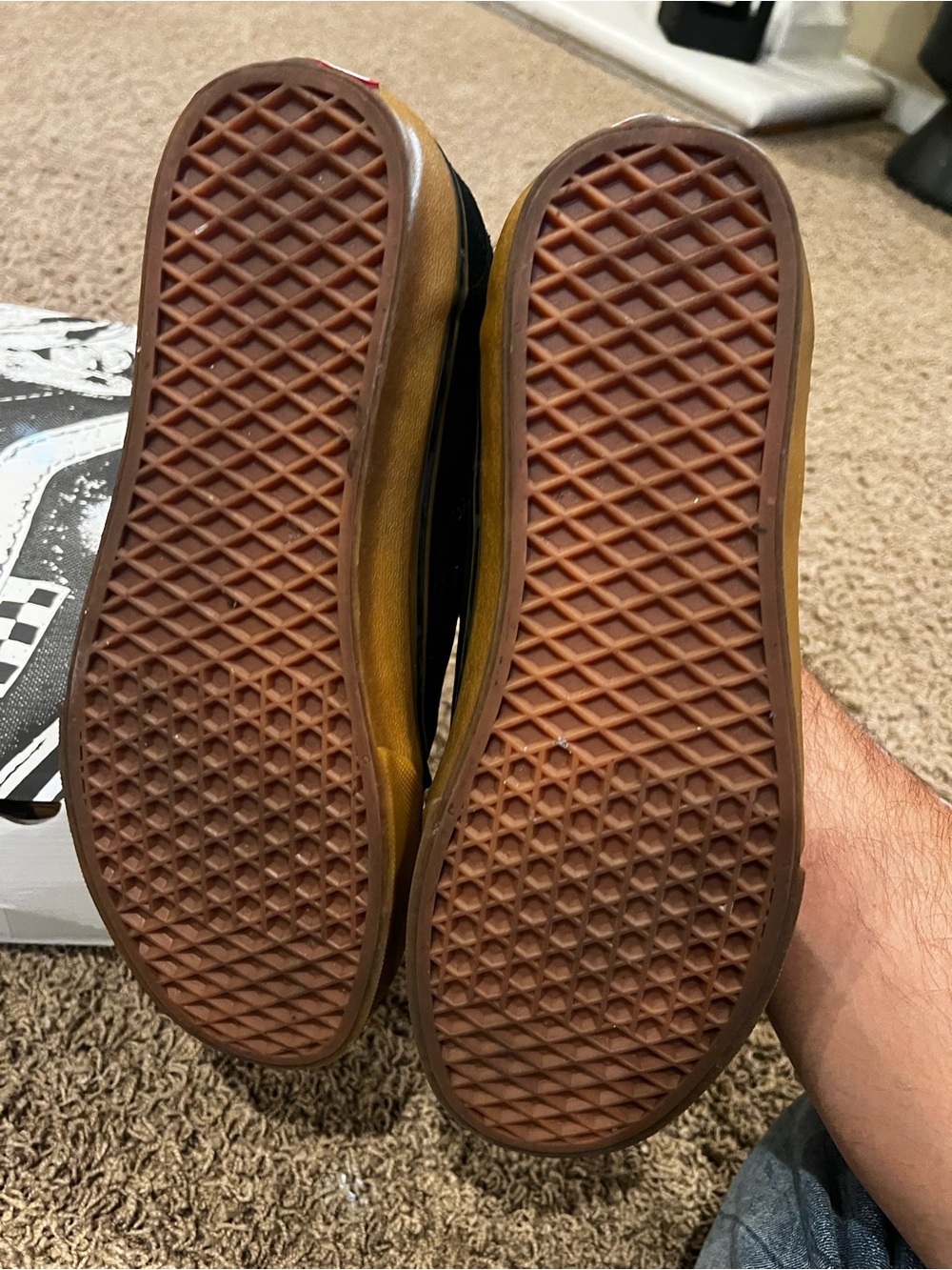 Vans Black Canvas Sneakers with Gum Sole - Picture 3 of 13